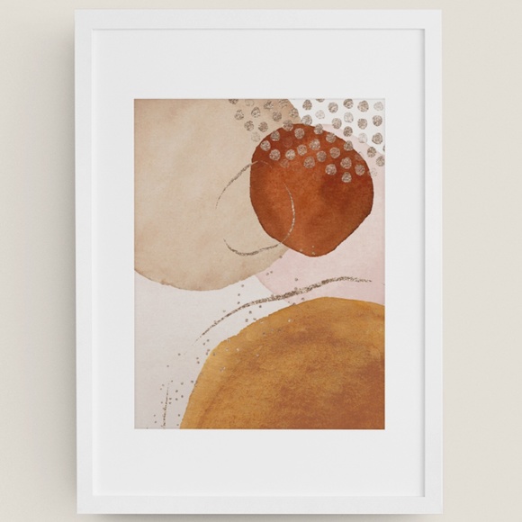 Modern Abstract Shape Wall Art Print Unframed - Picture 4 of 7